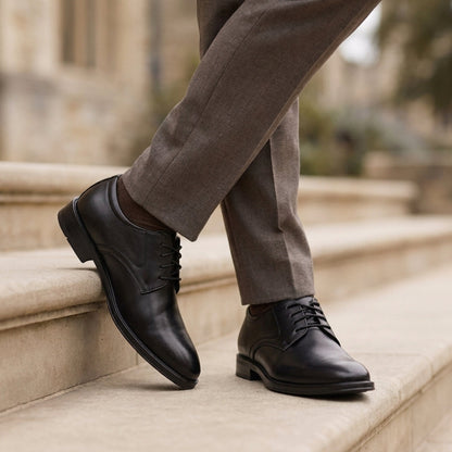 Men's Leather Oxford Dress Shoes - Handcrafted Premium Formal Business Shoe