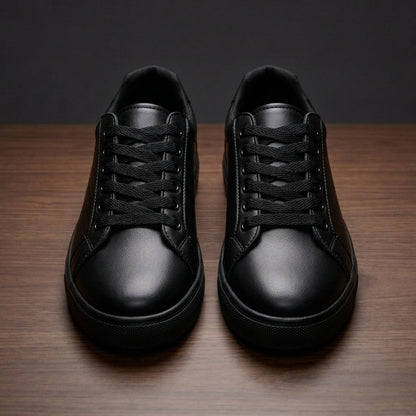 Unisex White Low Top Sneakers - Minimalist Casual Everyday Lifestyle Shoes