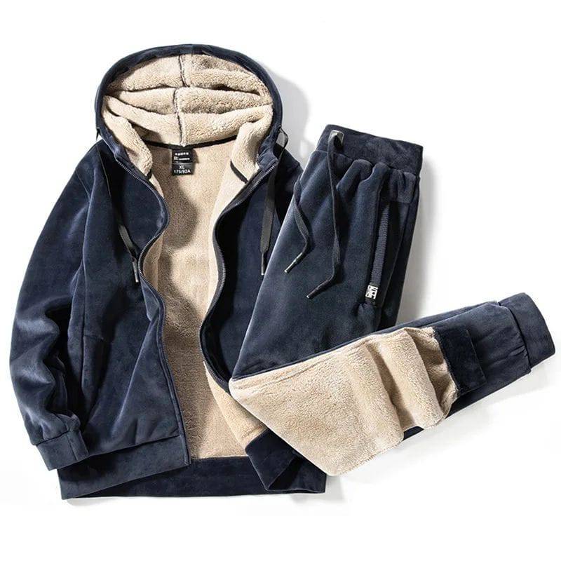 Women's Fleece Loungewear Set - Thermal Cozy Two Piece Casual Co-ord