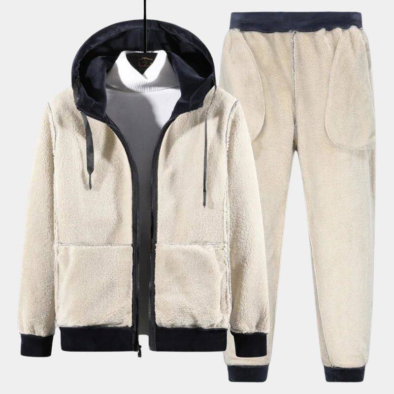 Women's Fleece Loungewear Set - Thermal Cozy Two Piece Casual Co-ord