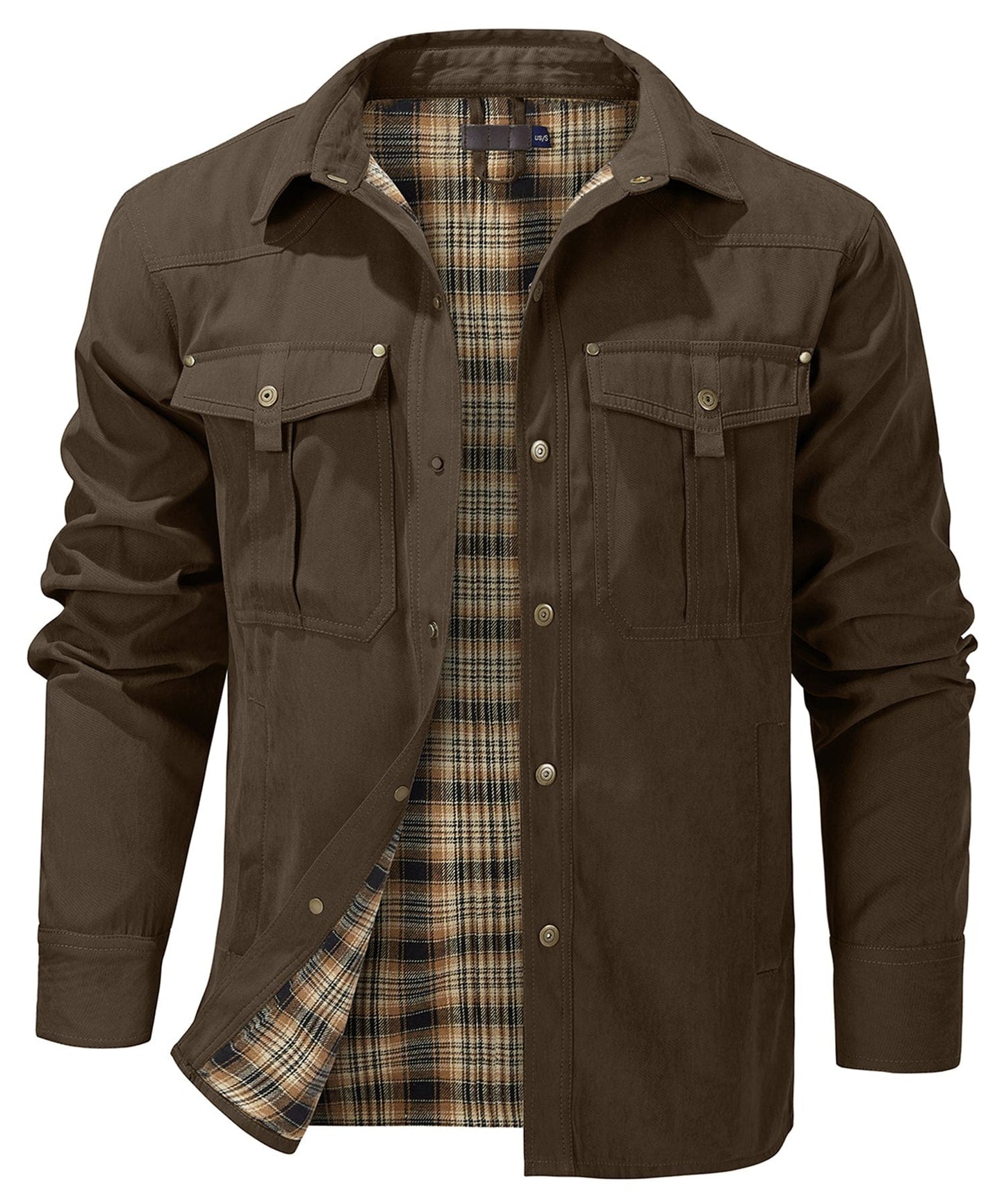Men's Thermal Winter Jacket - Insulated Water Resistant Warm Outdoor Coat
