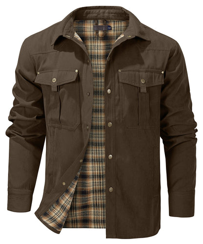 Men's Thermal Winter Jacket - Insulated Water Resistant Warm Outdoor Coat