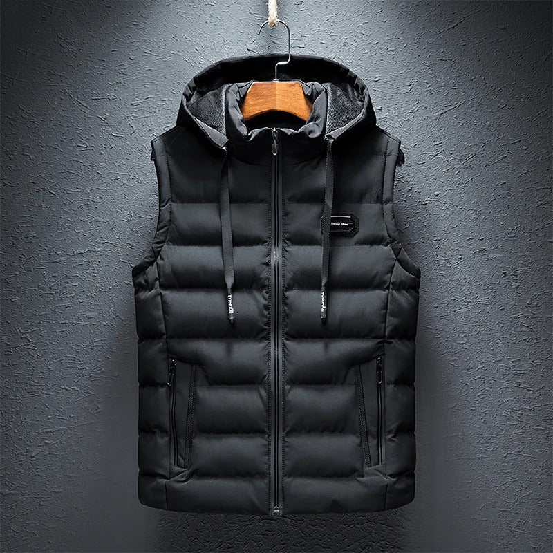 Men's Puffer Vest - Lightweight Weatherproof Warm Casual Outdoor Gilet